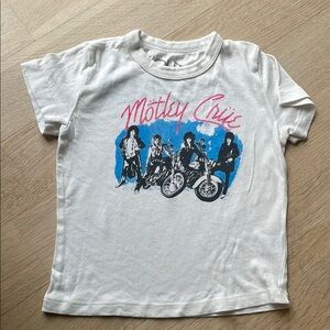 CHASER Kids White Graphic T-Shirt MOTLEY CRUE